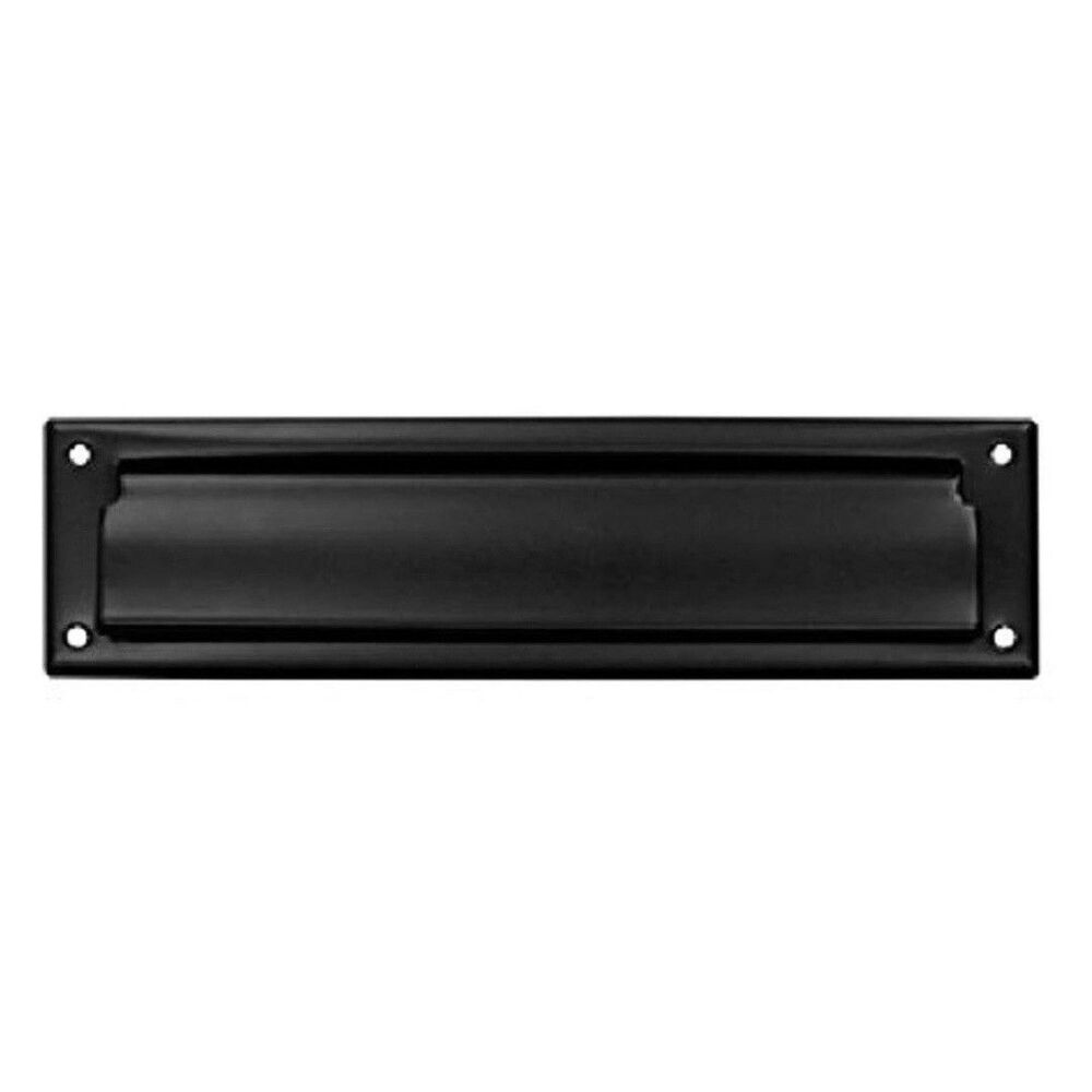 Deltana MS212U10B 11”x2 1/4” Matte Black Solid Brass Mail Slot w/Flap 1 Pc